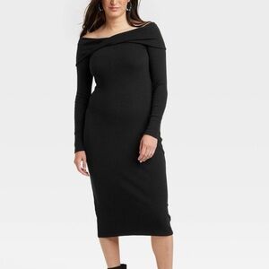 UNIVERSAL THREAD Black Sweater Dress